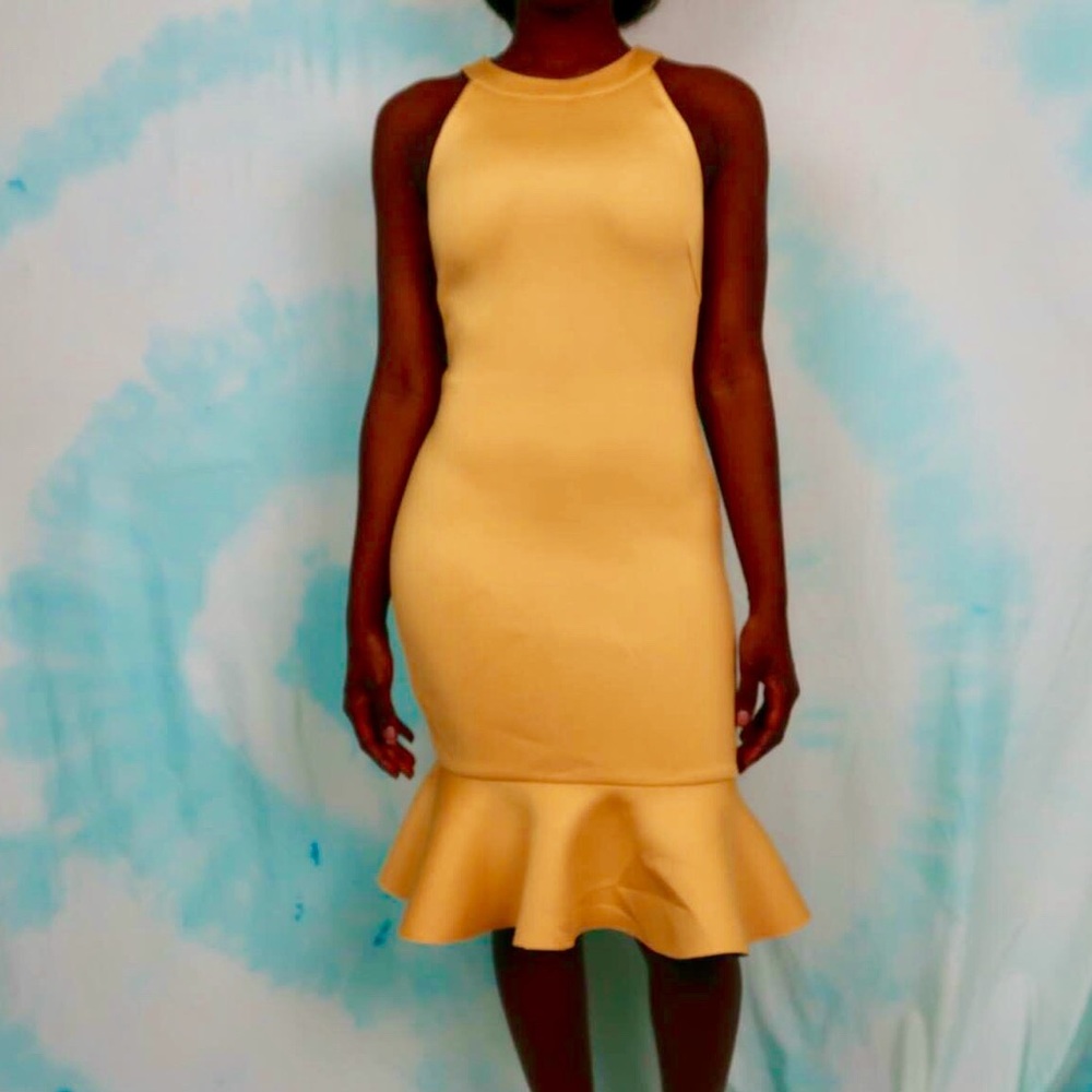 Yellow Midi Dress